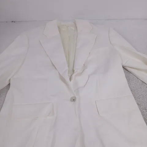 COS WHITE BLAZER, (EU 36)