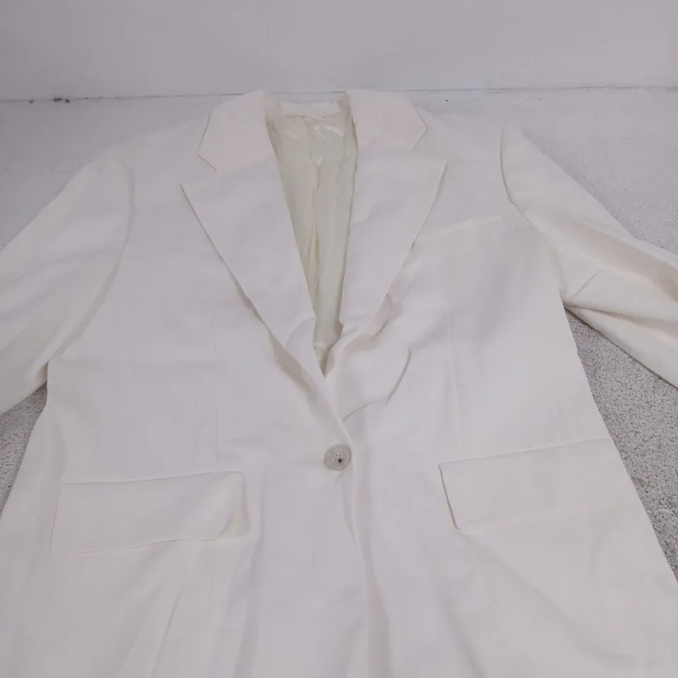COS WHITE BLAZER, (EU 36)