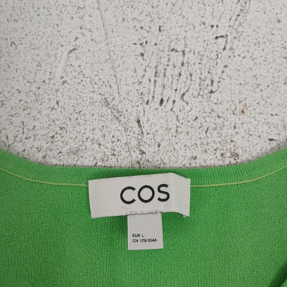 COS GREEN SLEEVELESS KNIT VEST – EU L