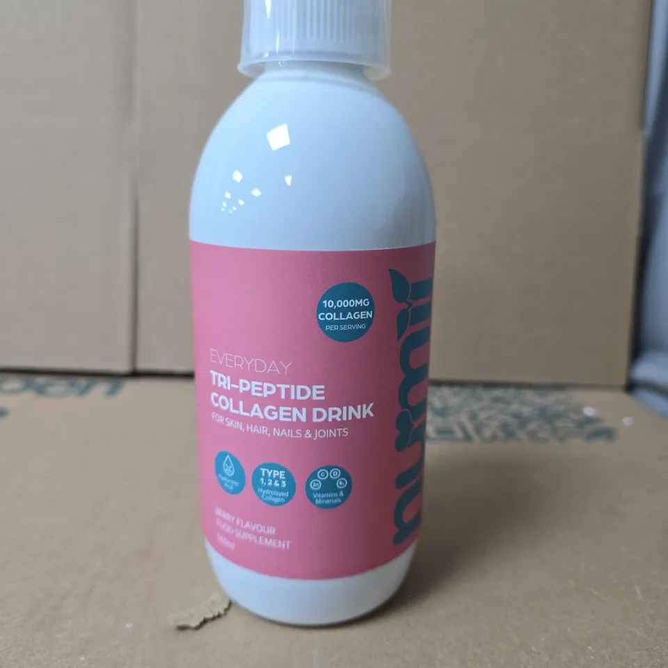NUMII EVERYDAY TRI-PEPTIDE COLLAGEN DRINK – 10,000MG PER SERVING 500ML BERRY FLAVOUR 