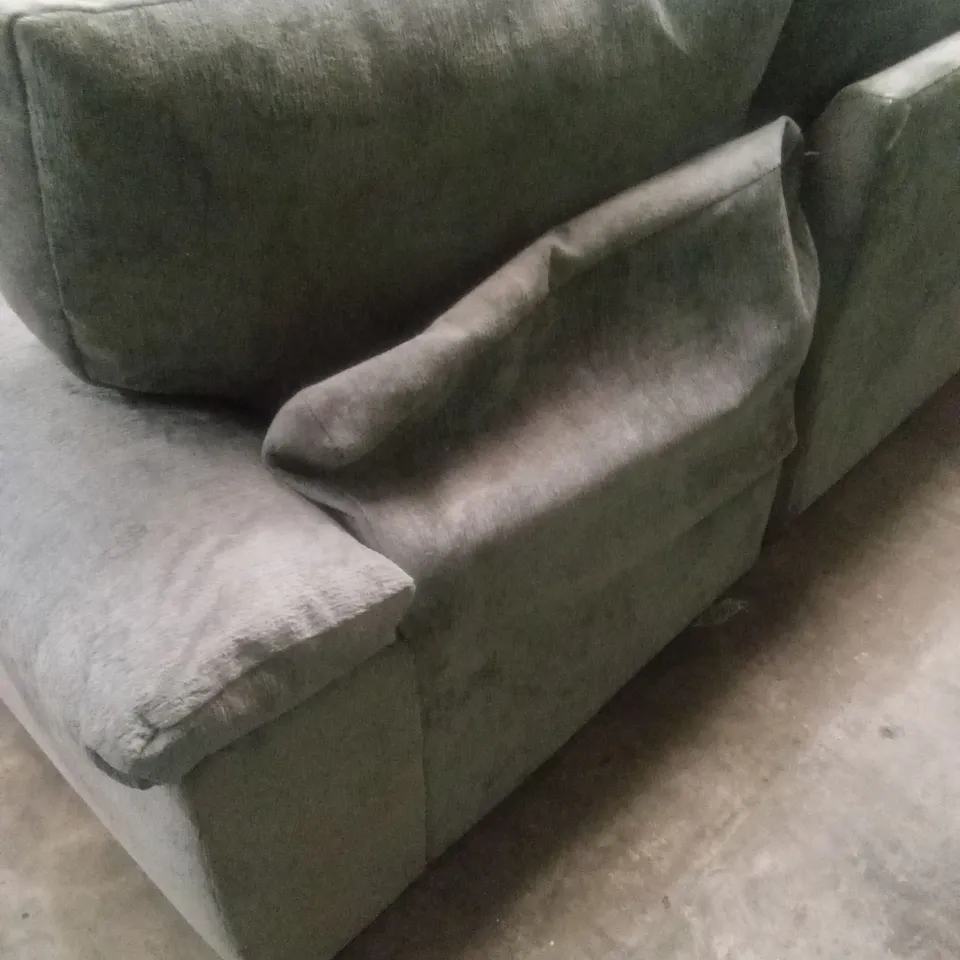 SALERNO STANDARD SEATER FABRIC RIGHT HAND CORNER CHAISE SOFA - GREY RRP £999