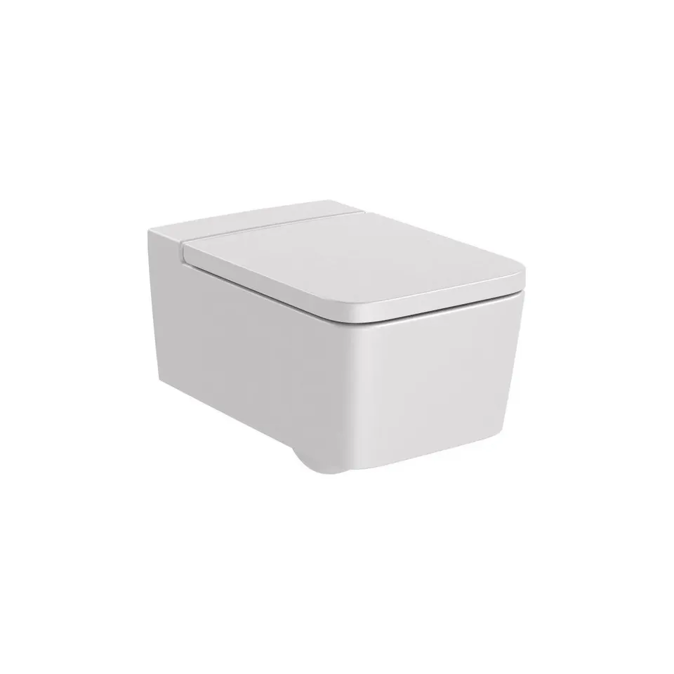 BRAND NEW BOXED ROCA INSPIRA WALL-HUNG RIMLESS TOILET BOWL, SATIN FINISH A346537630
