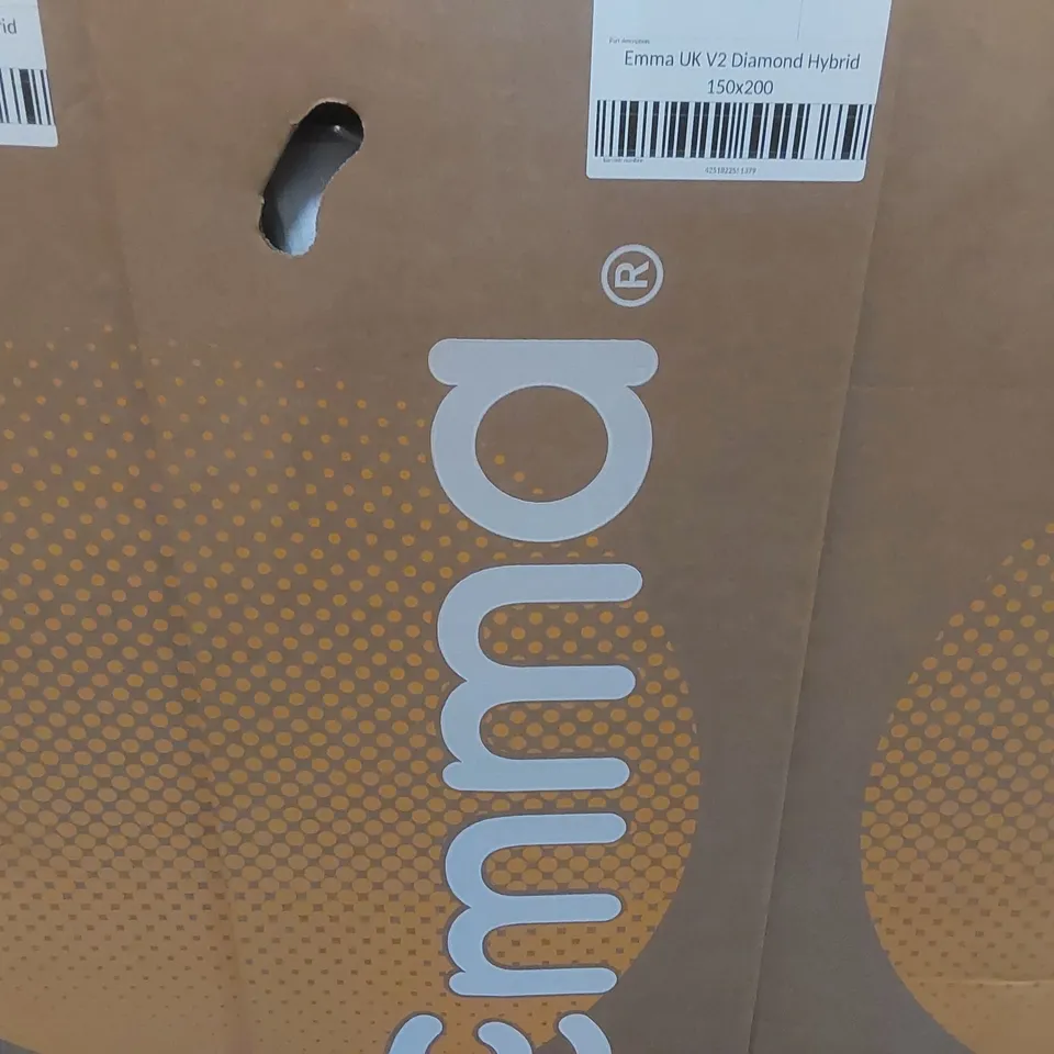 BRAND NEW BOXED EMMA UK V2 DIAMOND HYBRID 150 x 200CM KING SIZE MATTRESS 