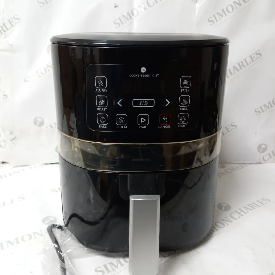 BOXED COOK'S ESSENTIALS AIR FRYER - BLACK