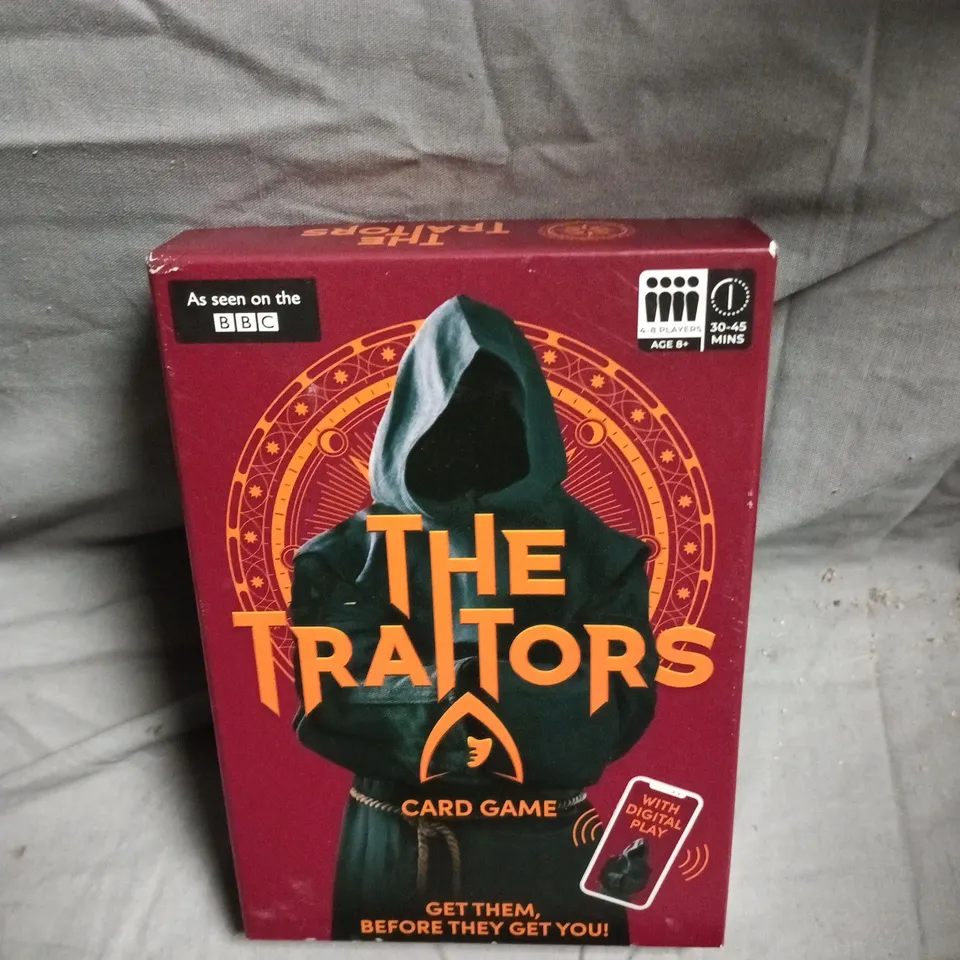 THE TRAITORS CARD GAME – BOXED, 4 PLAYERS, 30–45 MINS (WITH DIGITAL PLAY)