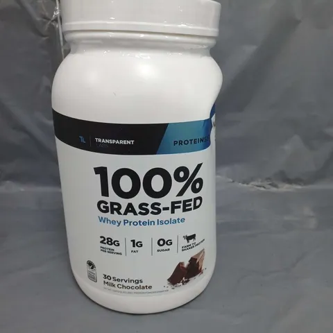 TRANSPARENT LABS 100% GRASS FED WHEY PROTEIN ISOLATE POWDER, CHOCOLATE FLAVOUR 1KG
