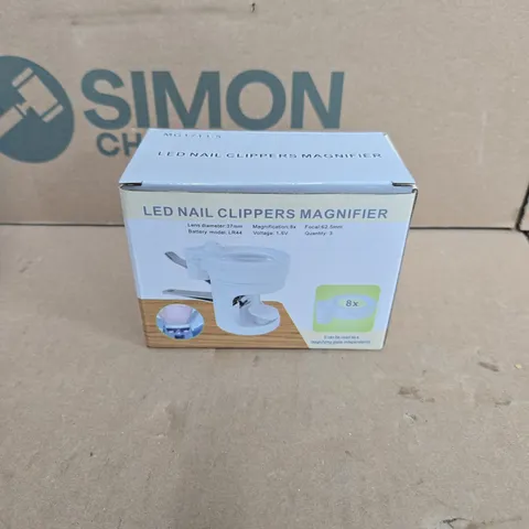 10 BOXED LED NAIL CLIPPERS MAGNIFIERS