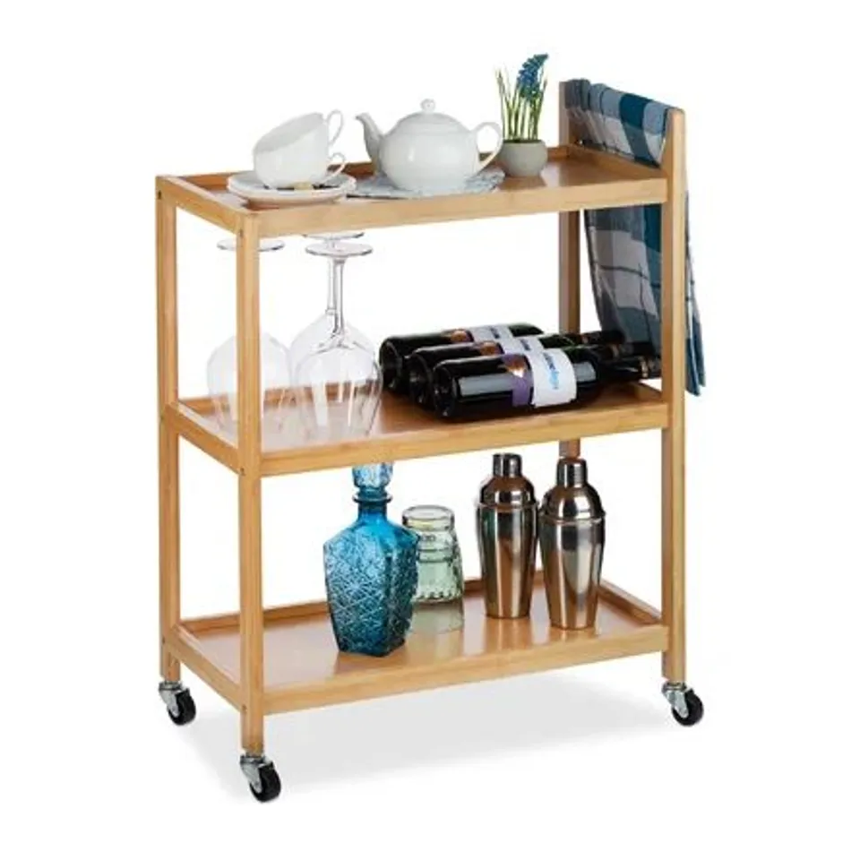 BOXED SERVING CART