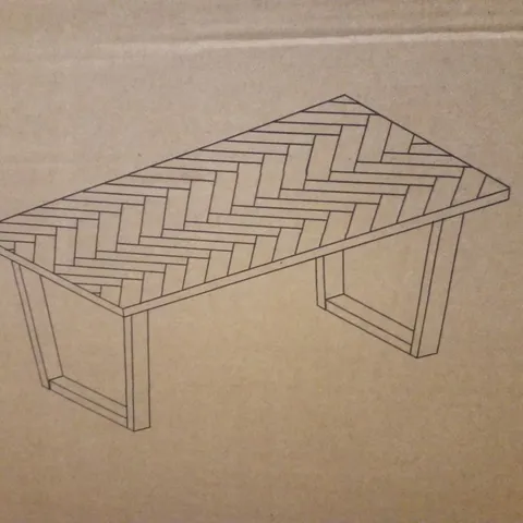 BOXED DINING TABLE - NATURAL BLACK