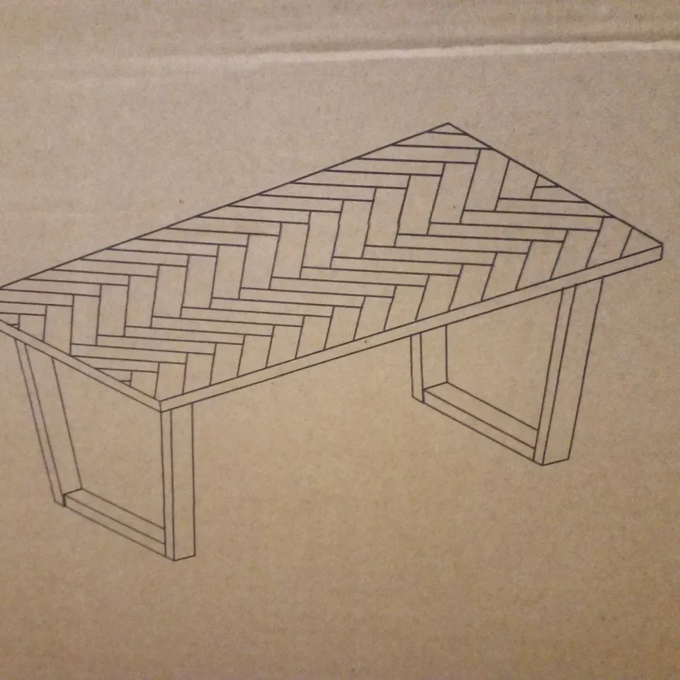 BOXED DINING TABLE - NATURAL BLACK