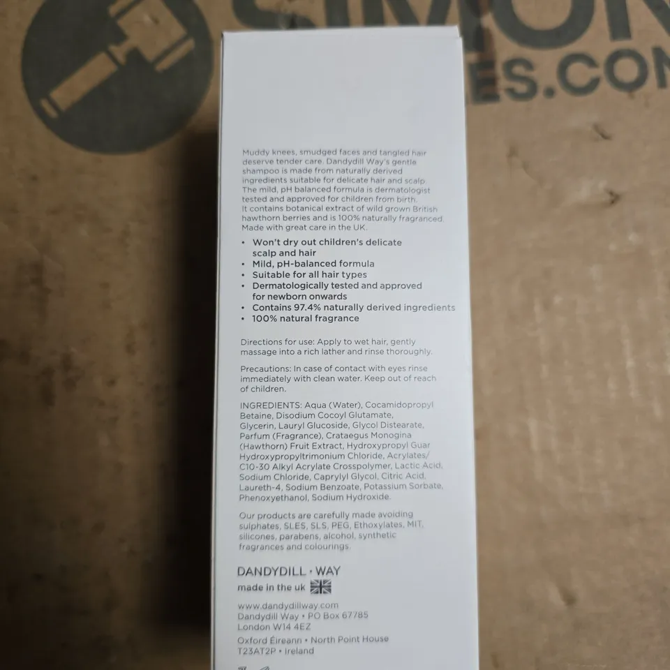 DANDYDILL WAY BABY SHAMPOO – 200ML UK MADE