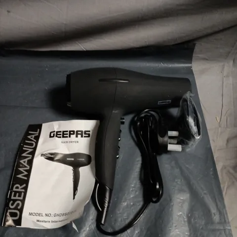 GEEPAS HAIR DRYER – BLACK 