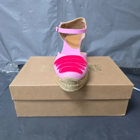 PENELOPE CHILVERS WEDGE SANDALS - PINK - SIZE 6