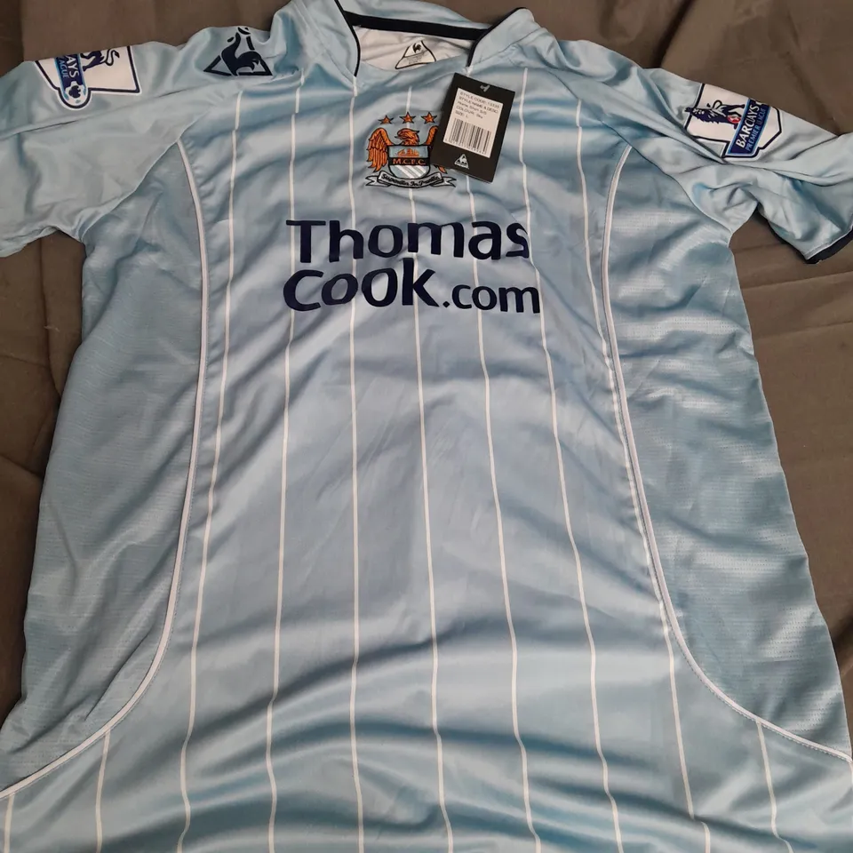 LECOQSPORTIF MANCHESTER CITY HOME SHIRT - '17 SON'- LARGE