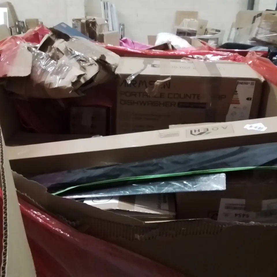 PALLET OF ASSORTED HOUSEHOLD GOODS AND PRODUCTS TO INCLUDE;MOSQUITO NET,RUG,PLAYMAT 