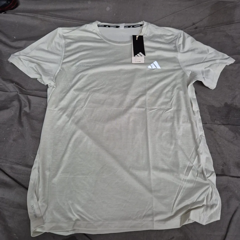 ADIDAS RUNNING T-SHIRT – LIGHT GREY, UK SIZE L