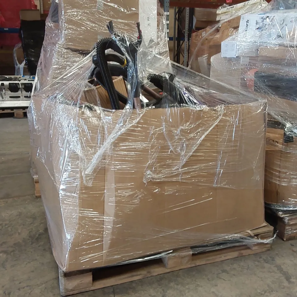 PALLET CONTAINING A LARGE QUANTITY OF ASSORTED UNBOXED VACUUM CLEANERS TO INCLUDE VAX AND SHARK