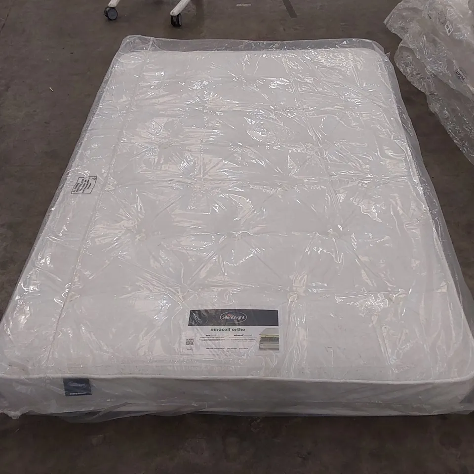 QUALITY BAGGED 4'6" DOUBLE SILENTNIGHT MIRACOIL ORTHO MATTRESS
