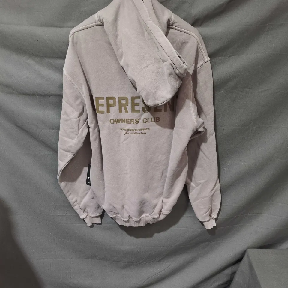 REPRESENT OWNERS' CLUB HOODIE – MUSHROOM – 2X SMALL 
