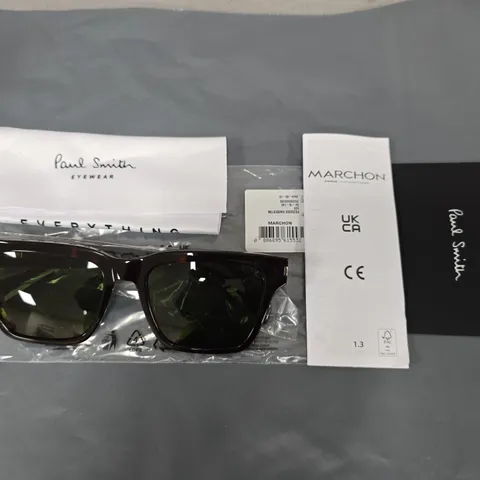 PAUL SMITH EYEWEAR SUNGLASSES – TORTOISESHELL FRAME, GREEN LENSES