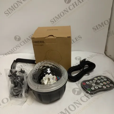 BOXED OMERIL LD092-BK DISCO LIGHT WITH REMOTE CONTROL 