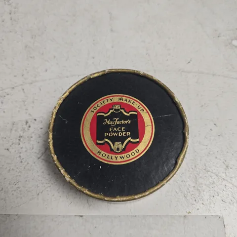 MAXFACTOR'S FACE POWDER – VINTAGE CIRCULAR MAKE-UP TIN (HOLLYWOOD)