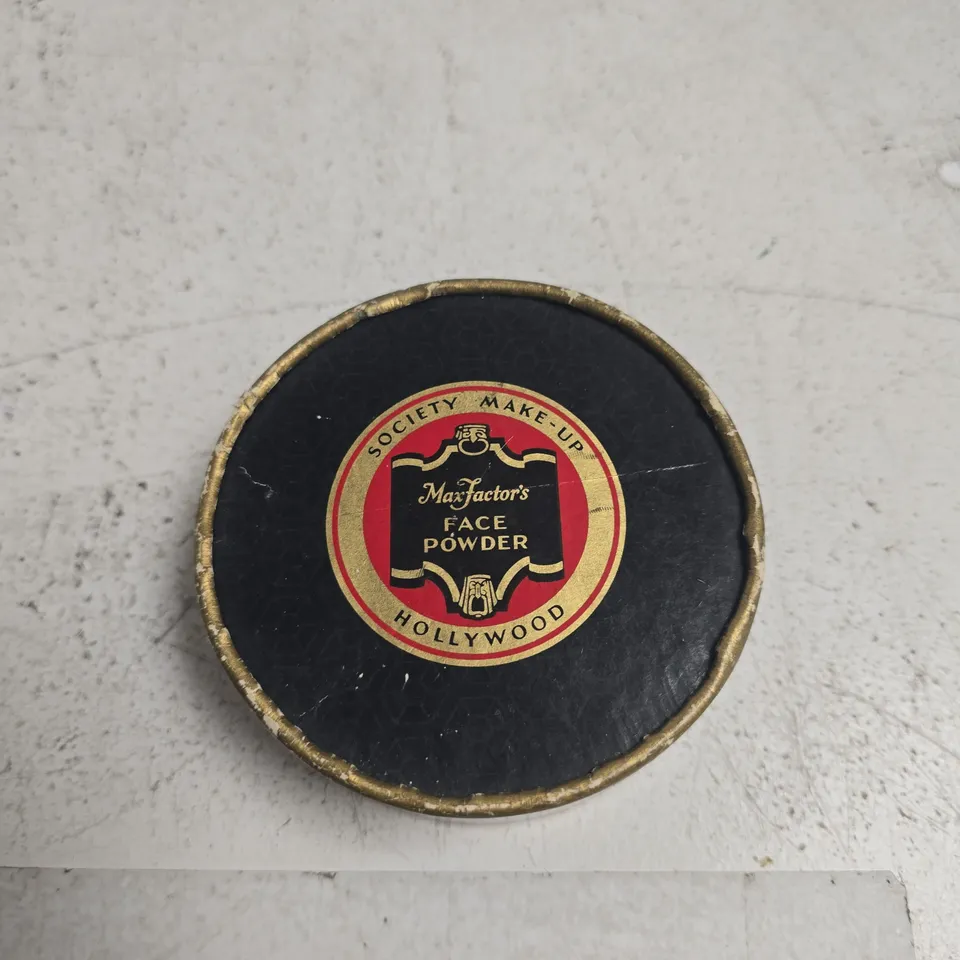 MAXFACTOR'S FACE POWDER – VINTAGE CIRCULAR MAKE-UP TIN (HOLLYWOOD)