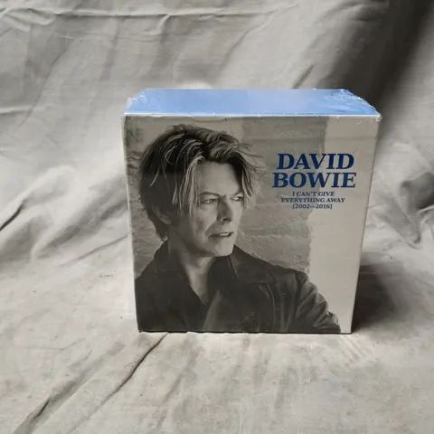 SEALED DAVID BOWIE I CAN'T GIVE EVERYTHING AWAY BOX SET (2002-2016) CD COLLECTION