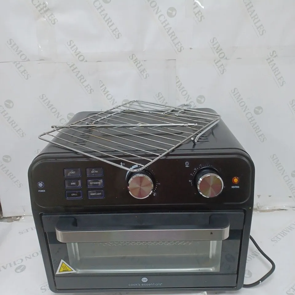 BOXED COOK'S ESSENTIAL 21-LITRE AIRFRYER OVEN IN BLACK