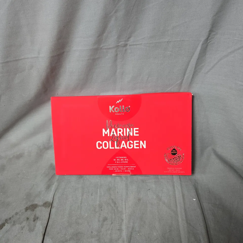 KOLLO HEALTH PREMIUM MARINE COLLAGEN DIETARY SUPPLEMENT – RED BOX 12 X 21.5G SACHETS
