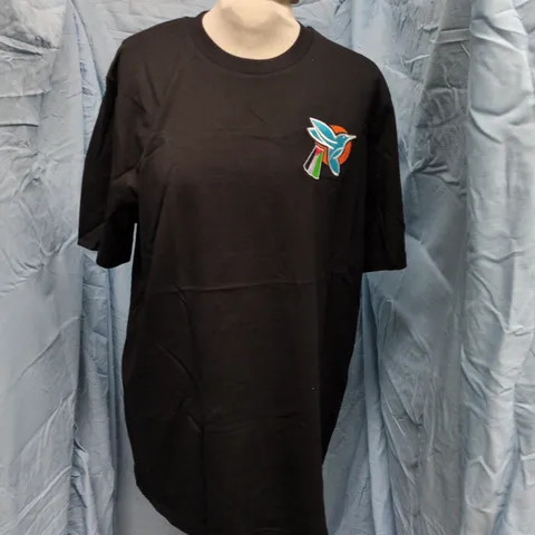 MEN'S BLACK T-SHIRT – GAZA SUNBIRDS LOGO, UK SIZE M