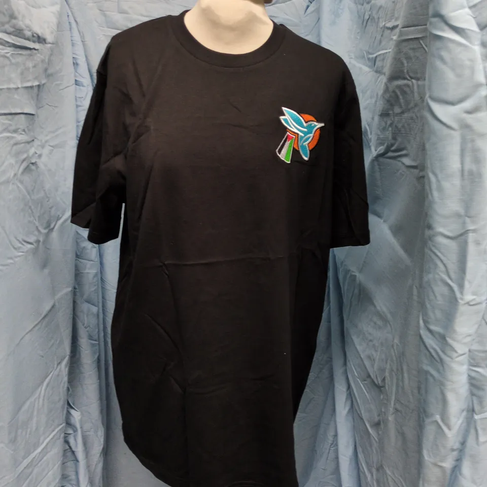 MEN'S BLACK T-SHIRT – GAZA SUNBIRDS LOGO, UK SIZE M
