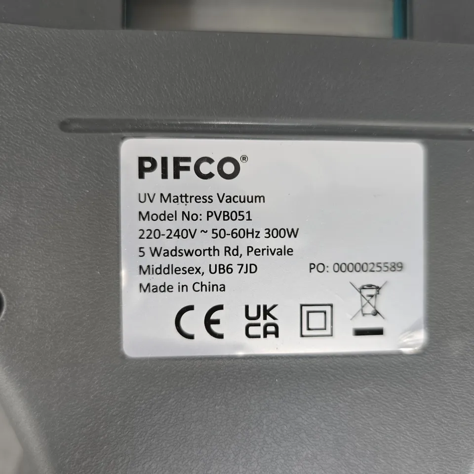 PIFCO UV MATTRESS VACUUM – MODEL PVB051 (BOXED)