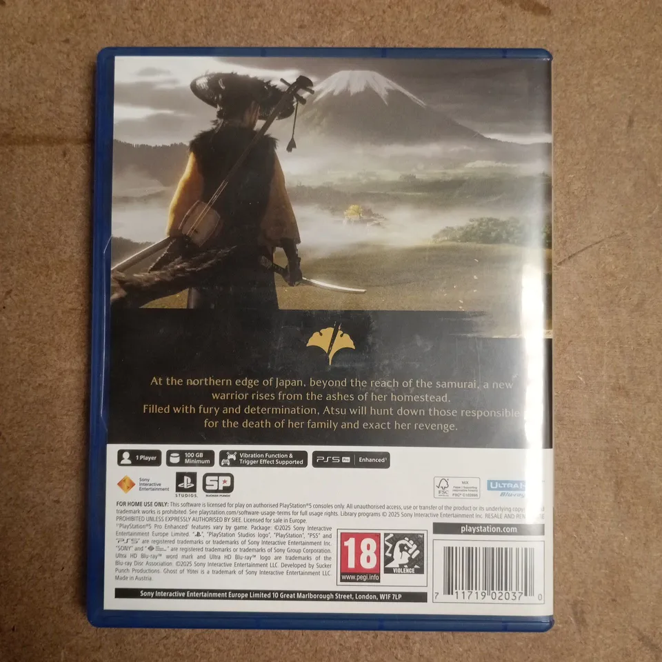 GHOST OF YOTEI PLAYSTATION 5 VIDEO GAME