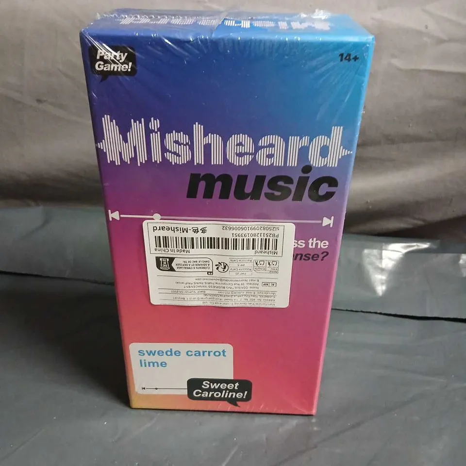 MISHEARD MUSIC PARTY GAME BOX – 14+