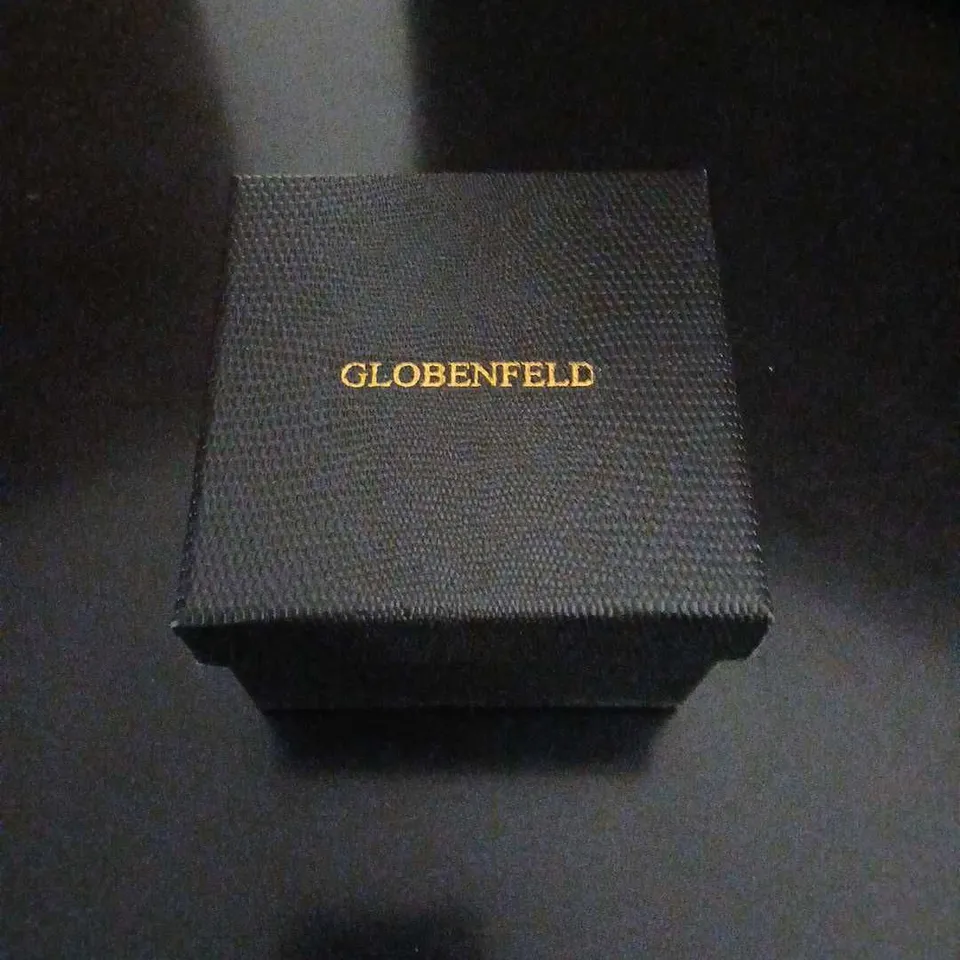 GLOBENFIELD GOLD-TONE SKELETON DIAL AUTOMATIC WATCH – BRACELET, BOXED