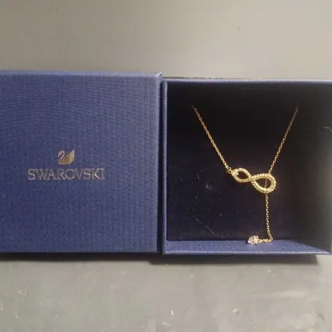 BOXED SWAROSKI INFINITY ROSE GOLD NECKLACE