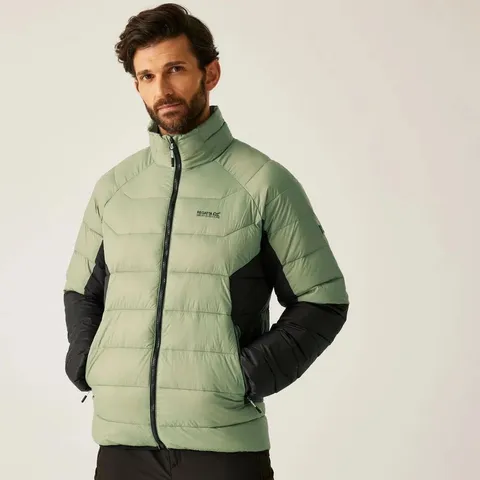 REGATTA MENS DALENT LIGHTWEIGHT PADDED JACKET OIL GREEN/BLACK 3XL