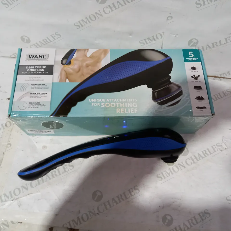 WAHL MASSAGER CORDLESS DEEP TISSUE MASSAGER