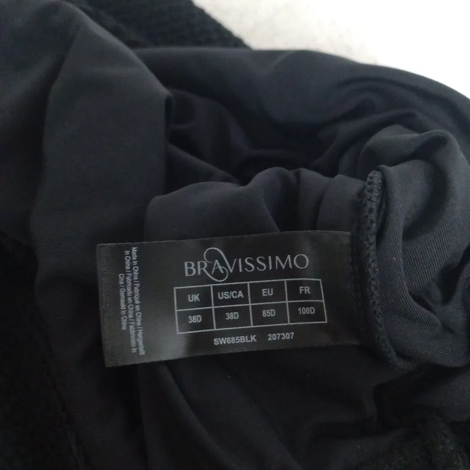 BRAVISSIMO MIAMI SWIMSUIT BLACK UK 38D