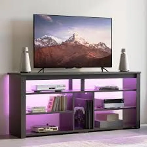 BOXED LED TALL TV STAND, ENTERTAINMENT CENTER FOR 55/60/65 INCH TV (1 BOX)