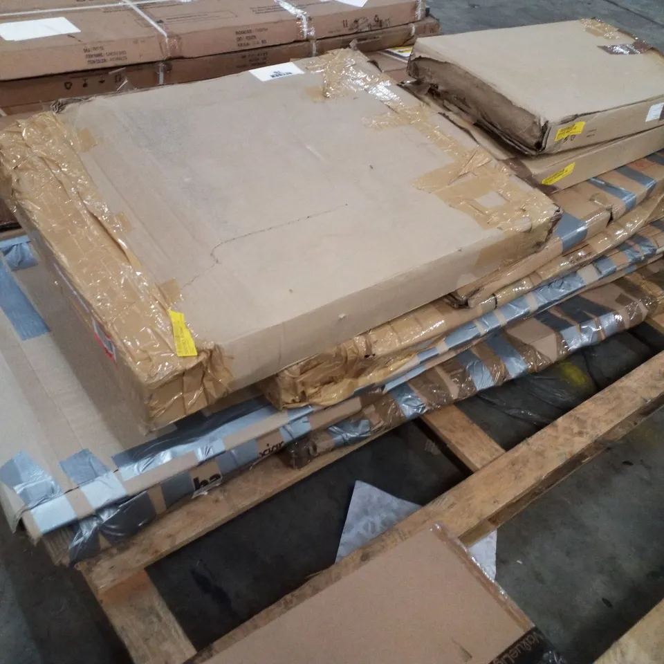 PALLET CONTAINING ASSORTED FLATPACK FURNITURE PARTS 