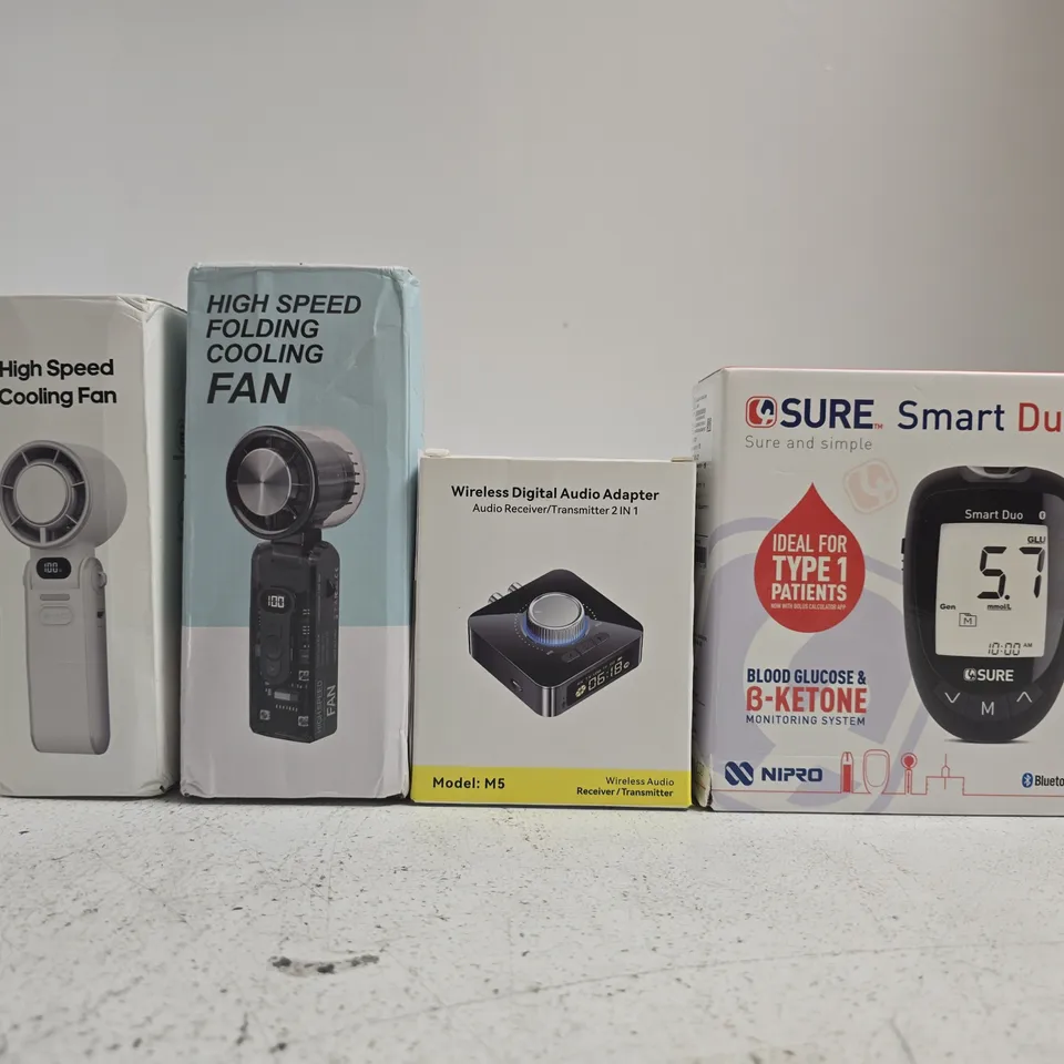 APPROXIMATELY 10 ASSORTED HOUSEHOLD ITEMS TO INCLUDE COOLING FAN, ETC
