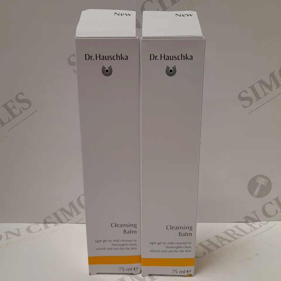 LOT OF 2 X 75ML DR. HAUSCHKA CLEANSING BALM