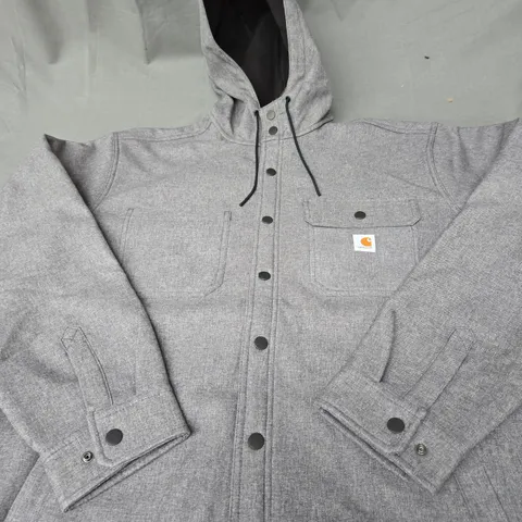 CARHARTT RAIN DEFENDER HEAVYWEIGHT HOODED SHIRT - SIZE L