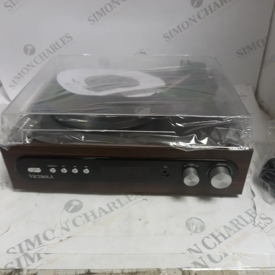 BOXED VICTROLA VTA-65 3-IN-1 BLUETOOTH TURNTABLE 