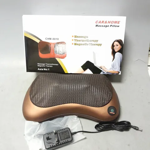 BOXED CAR&HOME MASSAGE PILLOW IN BROWN