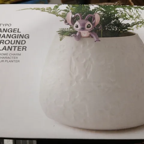 EIGHT TYPO ANGEL HANGING AROUND PLANTER – BOXED DECORATIVE PLANTER