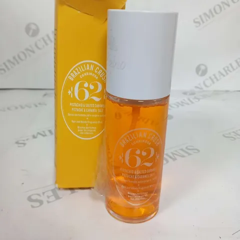 BOXED BRAZILIAN CRUSH 62 PISTACHIO AND SALTED CARAMEL HAIR AND BODY FRAGRANCE MIST