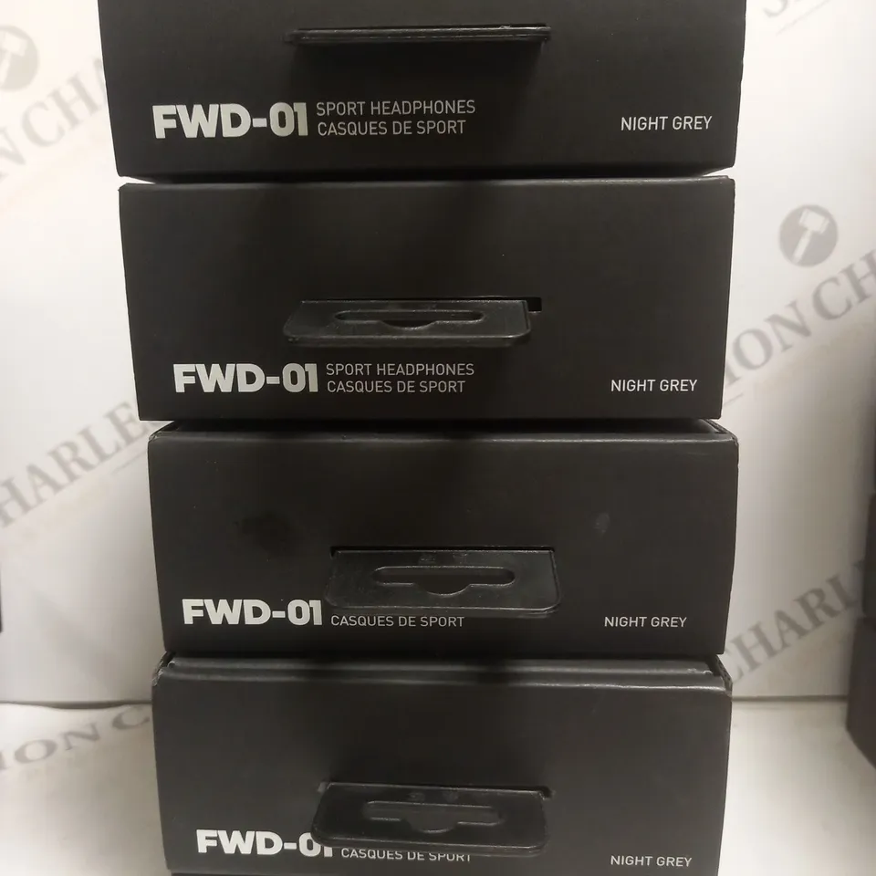 5 X BOXED ADIDAS FWD-01 SPORTS BLUETOOTH EARPHONES - NIGHT GREY 